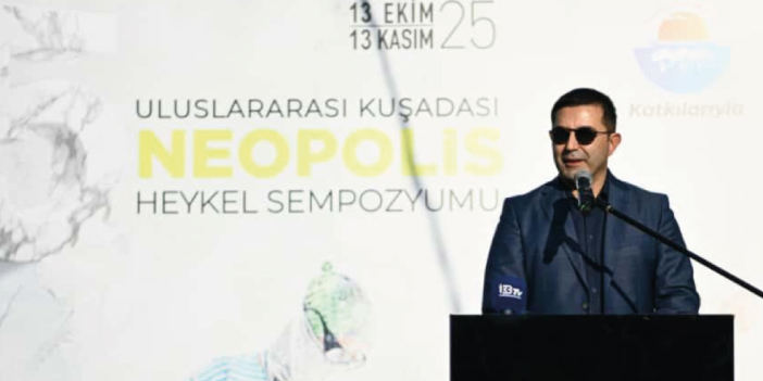 KUŞADASI’NDA MERMER BLOKLAR ‘ADALET’ TEMASIYLA ŞEKİLLENDİ