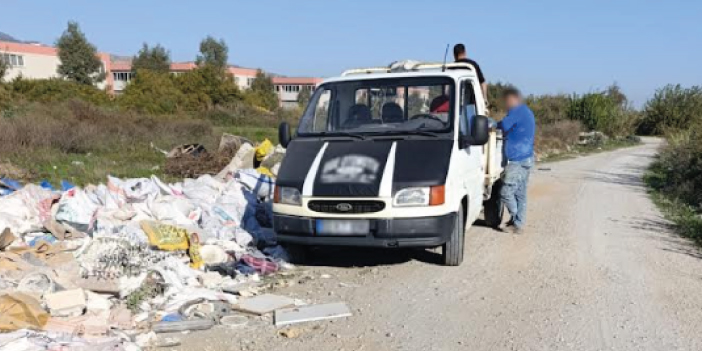 EFELER’DE KAÇAK MOLOZ DÖKÜMÜNE 47 BİN TL CEZA