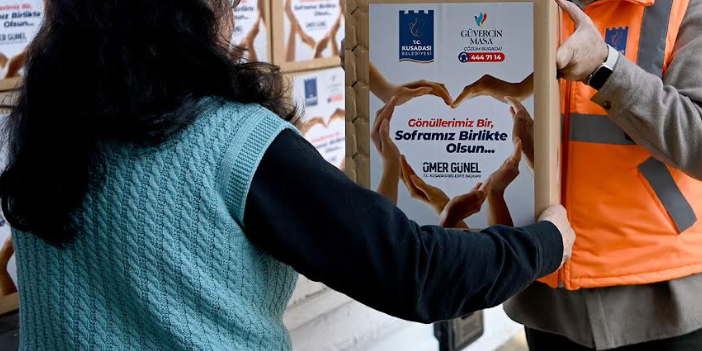 KUŞADASI BELEDİYESİ’NDEN 3 BİN 500 AİLEYE RAMAZAN YARDIMI