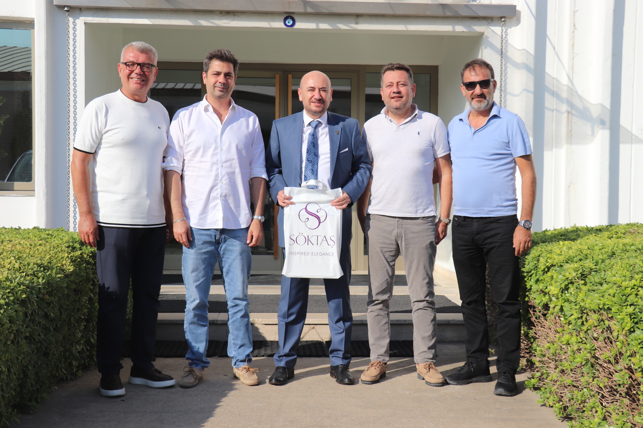 Aydın Ticaret Odası Başkanı ve TOBB Yönetim Kurulu Üyesi Hakan Ülken'den Söktaş'a Ziyaret