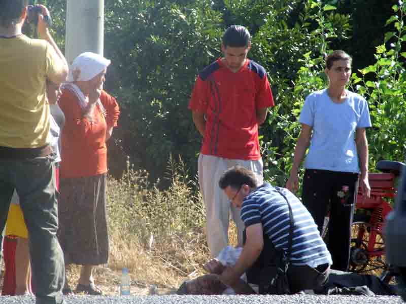 Seyir halindeki motosikletten