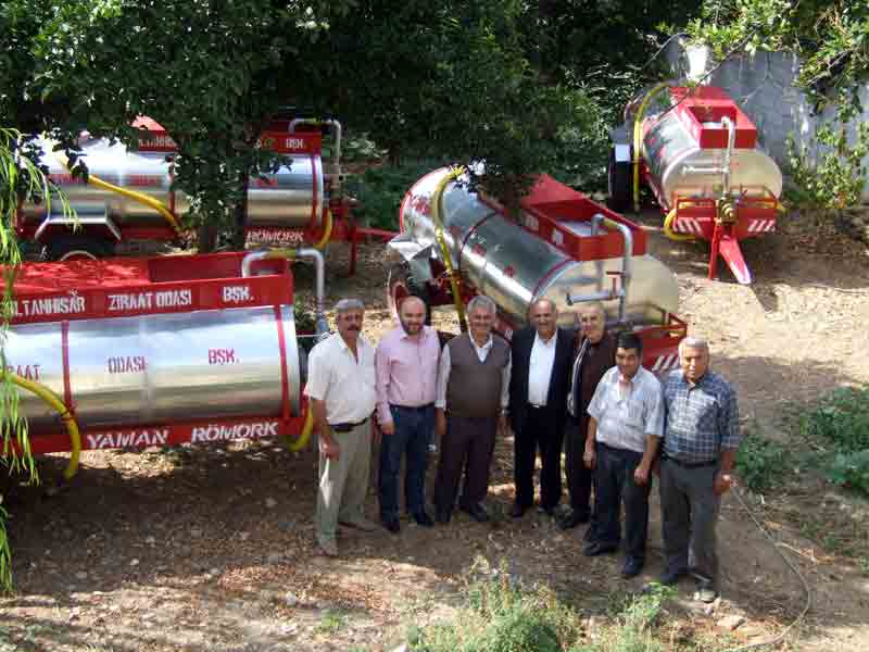 Sultanhisar köylerinde olası yangına ilk müdahâle desteği