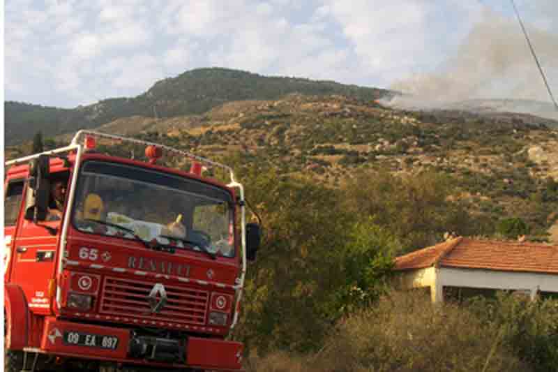 Güllübahçe’de orman yangını