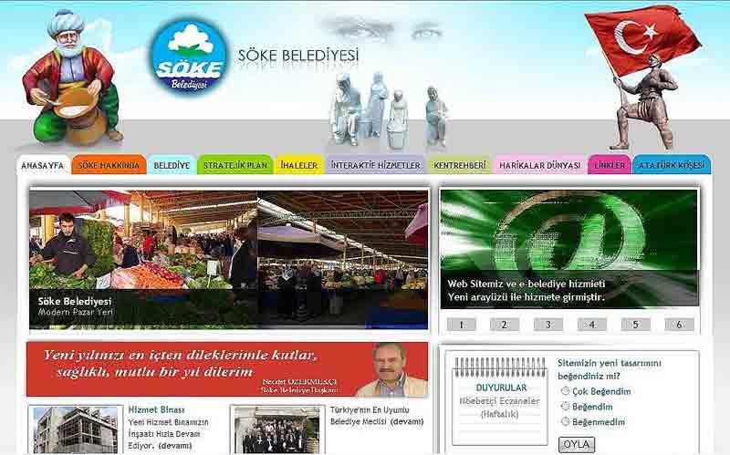 Söke Belediyesinin internet sitesi yenilendi