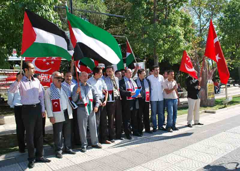 İsrail'e protesto