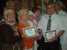 Kadın çiftçiler yarıştı