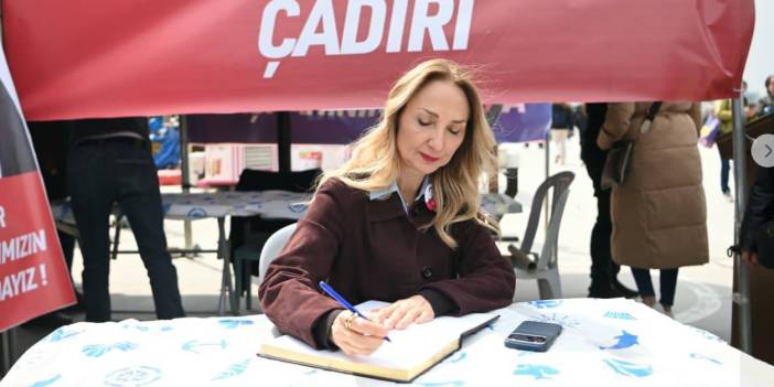 DAYANIŞMA ÇADIRINA  BİR DESTEK DE AYLİN NAZLIAKA’DAN