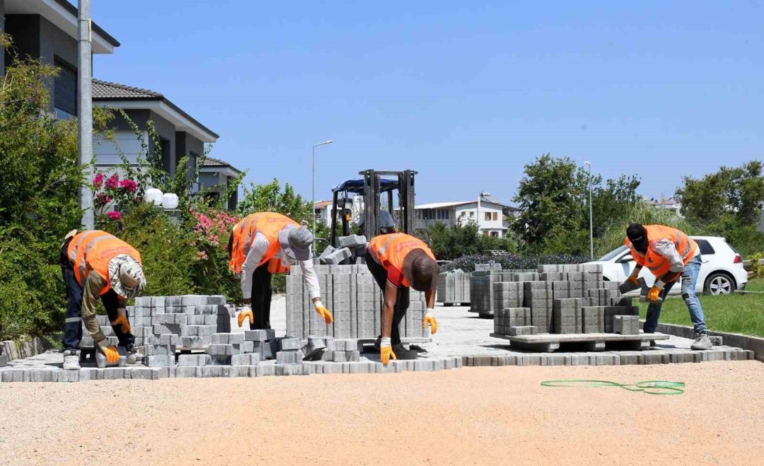 Güzelçamlı Mahallesi’nde üstyapı yatırımları hız kesmiyor