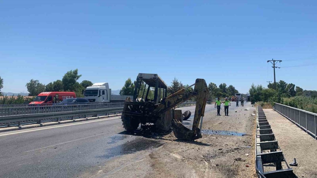 Kazada ağır yaralanan iş makinesi operatörünün tedavisi sürüyor