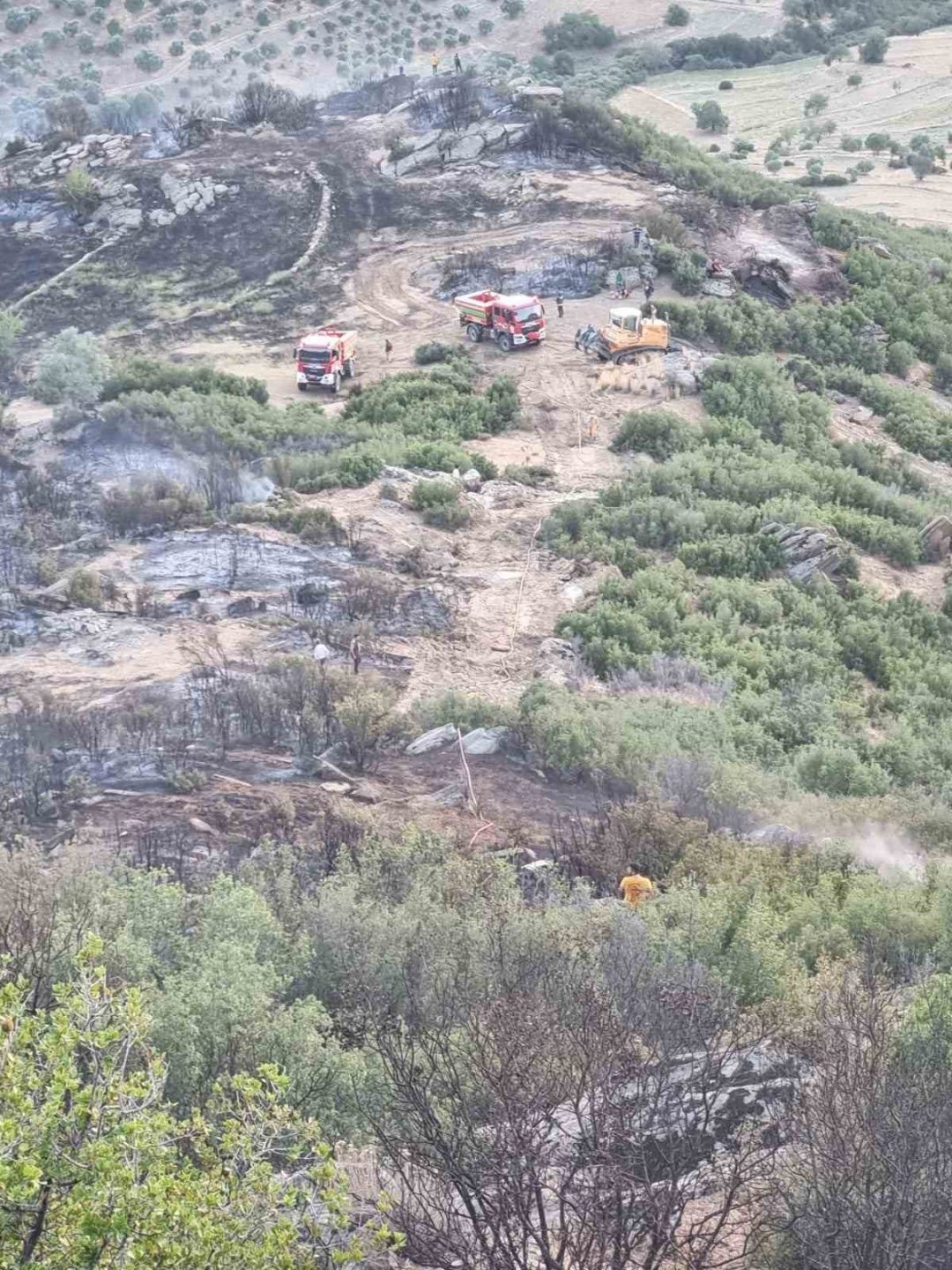 Nazilli’deki yangın söndürüldü