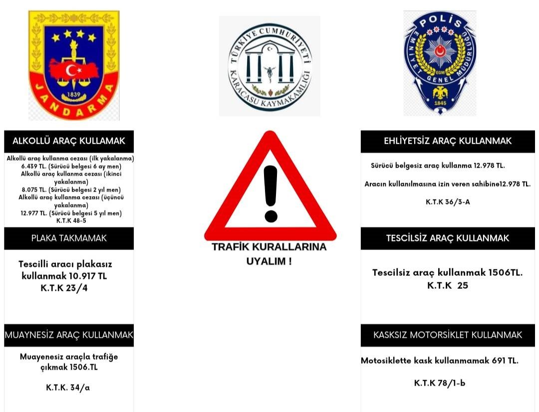 Karacasu Kaymakamlığı’ndan trafik kuralı uyarısı