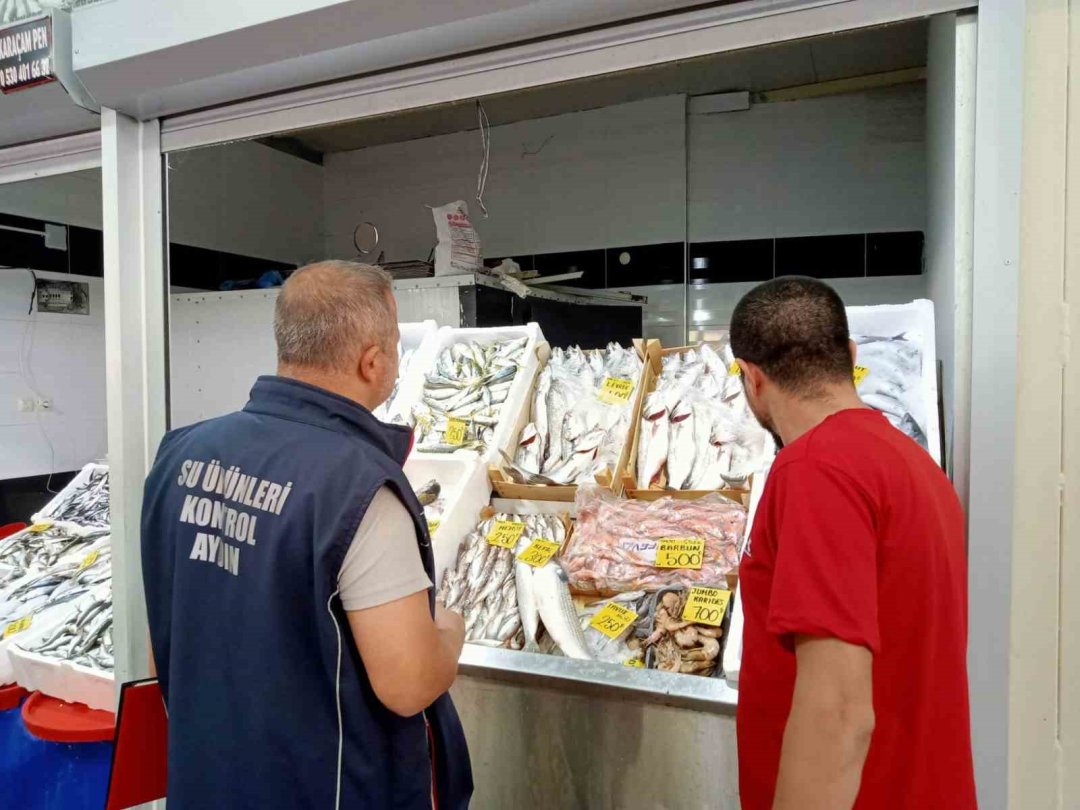 Kuyucak’ta su ürünleri satış noktalarına gıda güvenliği kontrolü yapıldı